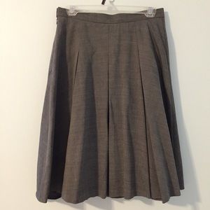 Vintage Textured Knee Length Skirt